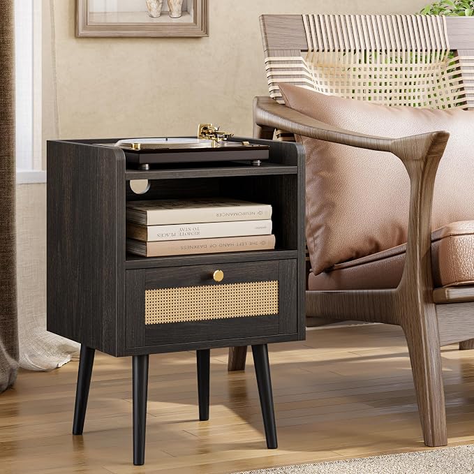 MECHYIN Night Stand Set 2, Nightstands Set of 2 - Image 6