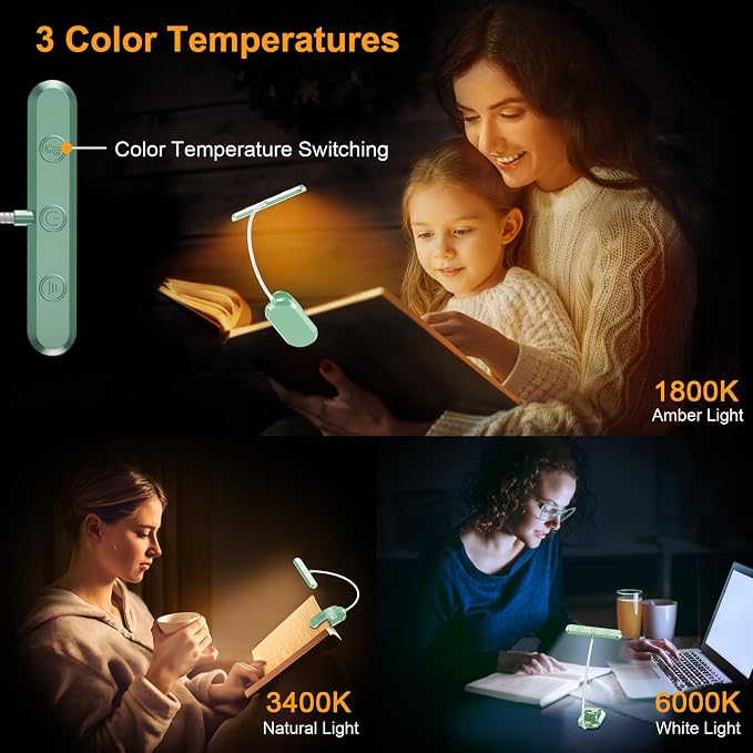 Gritin Rechargeable Book Light for Reading in Bed - Image 3