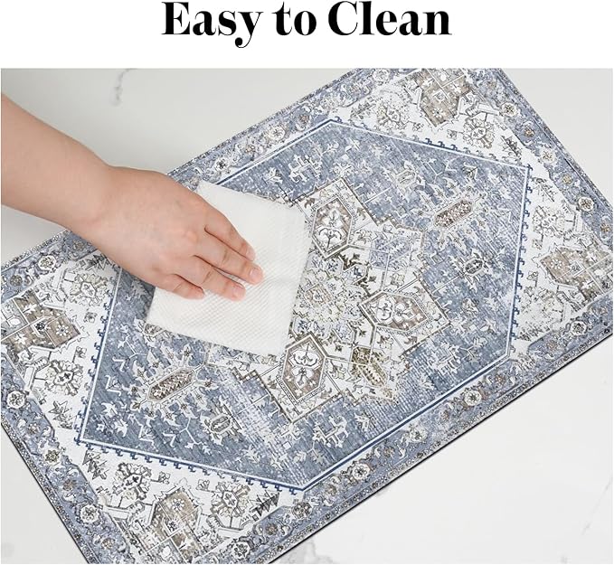 Dog Food Mats for Floors Absorbent, Pet Cat Food Mat - Non Slip Dog Bowl Mats for Food and Water, Eco-Friendly Boho Dog Placemats Feeding Mat Pet Supplies