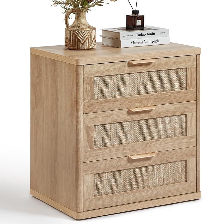 LEYAOYAO Rattan 23" Nightstands by LEYAOYAO-Findtheshiningpointofyourideallife%EF%BC%81