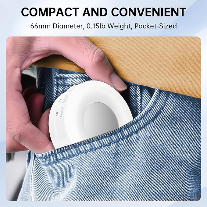 Selfie Light, Selfie Light for iPhone, Portable Phone Ring Light for Video Recording, Adjusted 4 Modes, Rechargeable Fill Light for Selfies, Photography, Makeup, Vlogs, TikTok, Video（White）