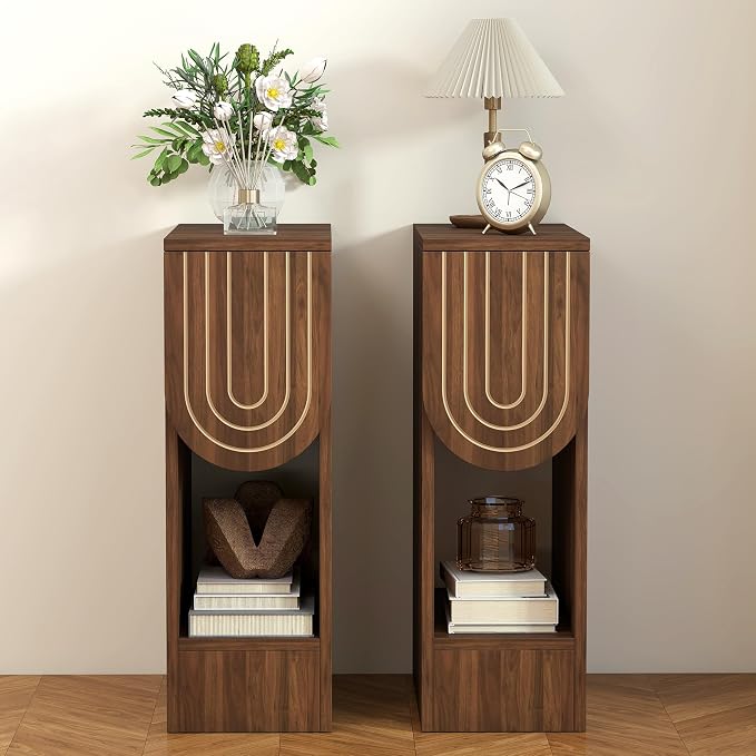 weselon Narrow Nightstand, Mid-Century Modern Bedside Table - Image 6