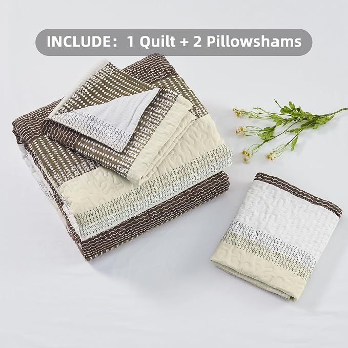 King Size Quilt Set Mocha - Image 6