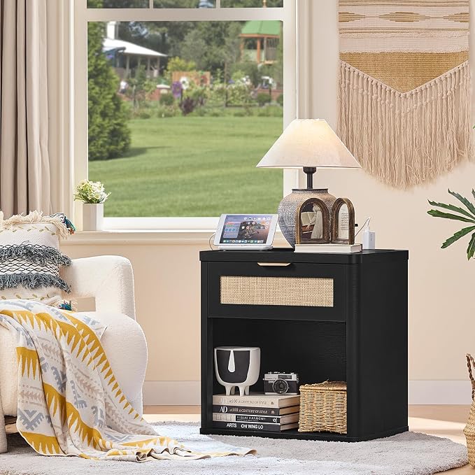 LEYAOYAO Rattan 23" Nightstands Set of 2 - Image 6