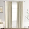 Joywell 100% Blackout Linen Curtains 84 Inch Long by Joywell