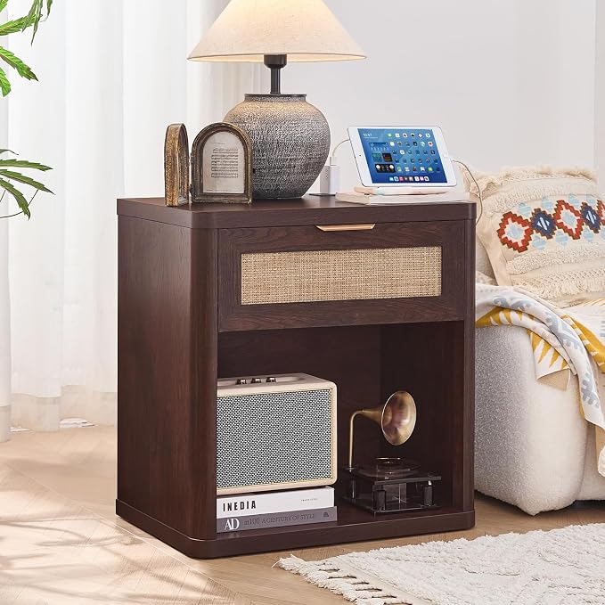 LEYAOYAO Rattan 23" Nightstands Set of 2 - Image 9