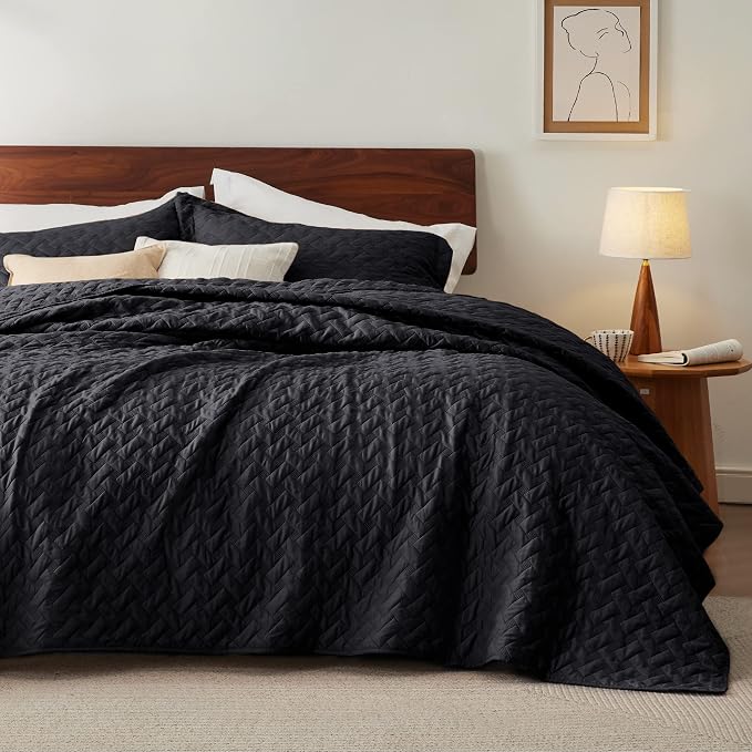 Bedsure Quilts Queen Size, Lightweight Comforter Set, Basket Weave, All-Season by Unknown
