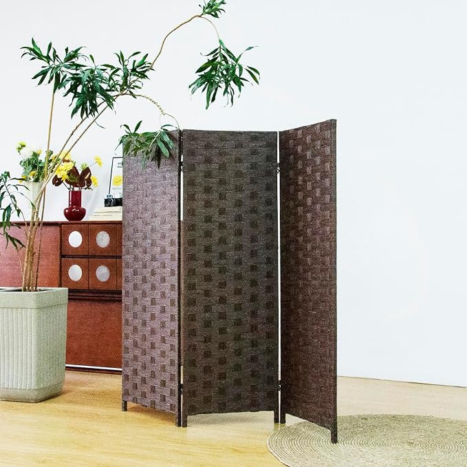 3 Panel Double Sided Short Room Divider by Furnnylane