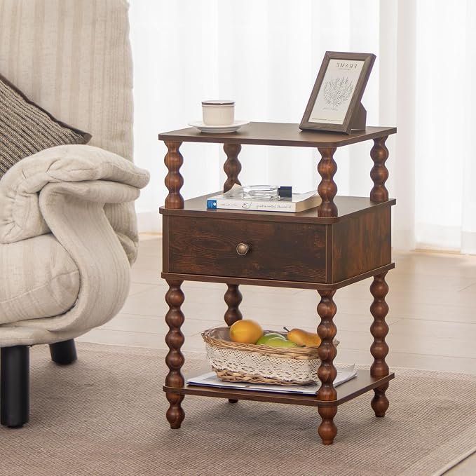 AWASEN Night Stand, Mid Century Nightstand - Image 8