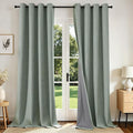 Joydeco Blackout Curtains 95 Inches Long 2 Panels Burg, Room Darkening Curtains by JOYDECO