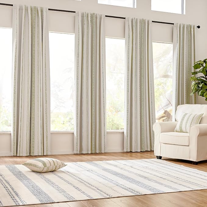 jinchan Boho Blackout Curtains 96 Inches Long - Image 2