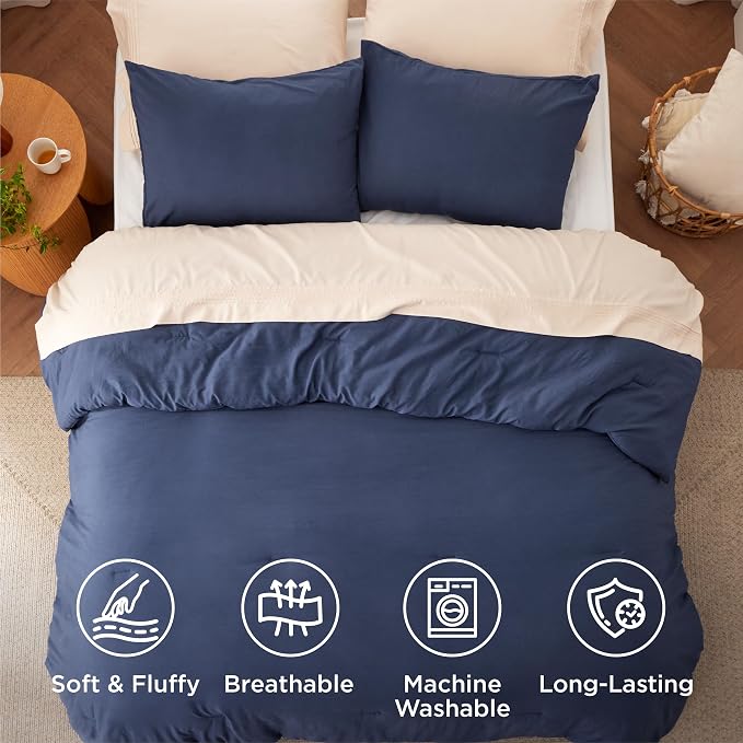 Bedsure King Comforter Set, 3 Pieces GentleSoft™ Bed Set, 1 Lightweight - Image 4