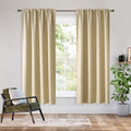 RYB HOME Bedroom Blackout Curtains 63 inches Long, 100% Blackout | Thermal by RYBHOME