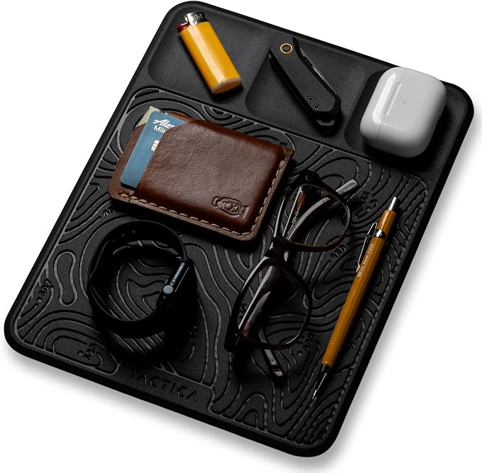 O.200 EDC Mat Catchall Tray, Durable TPU Valet Tray by TACTICA