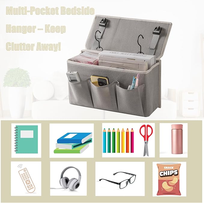 Bedside Caddy/Bedside Storage Organizer Hanging Bag - Image 6