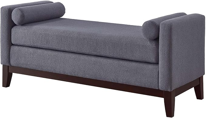 51” Bed Ottoman Bench for Bedroom, Boucle Upholstered End of The Bed Bench - Image 5