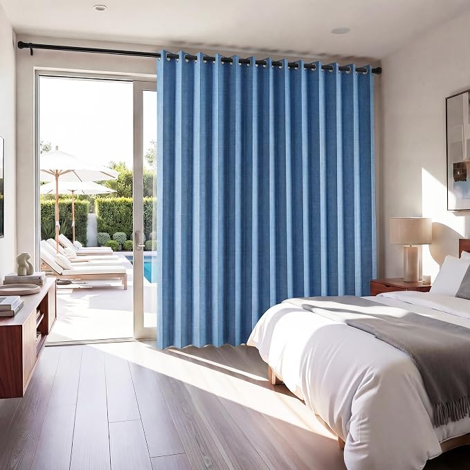 RYB HOME Accordion Style Room Divider Curtains 100% Blackout | Curtain - Image 2
