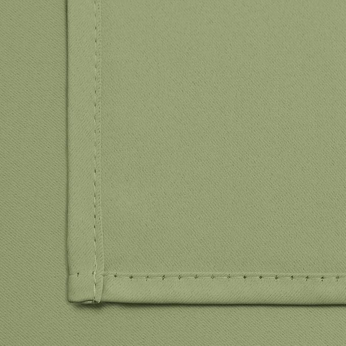 Yakamok Blackout Curtains 38x36 inch Sage Green Thermal Drapes-Kitchen | 2 - Image 6
