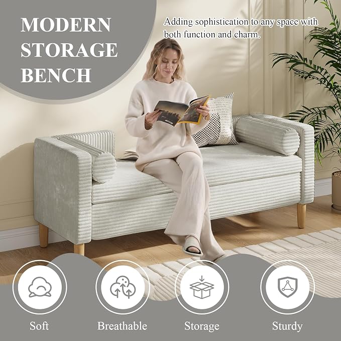 Storage Bench, End of Bed Bench - Image 3