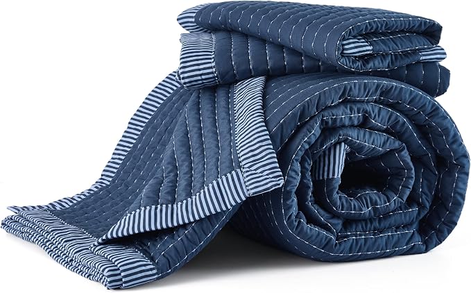 Bedsure King Size Quilt, Lightweight Striped Thin Comforter, Ultra Soft - Image 6