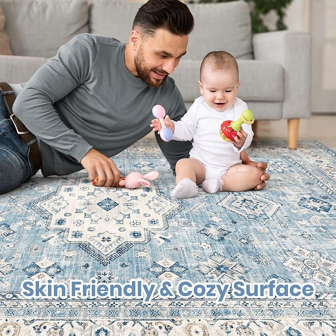 cotiled 6x9 Area Rug for Living Room, Traditional, Dining Room, and Home Office - Image 4