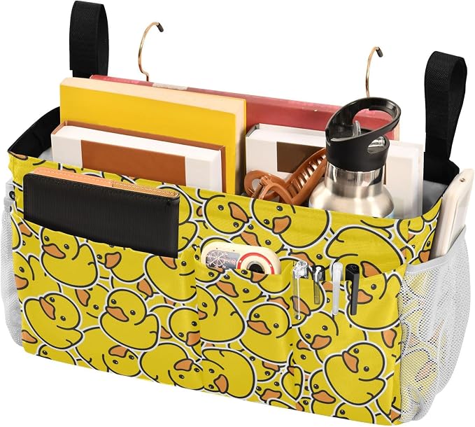 Rubber Ducks tag8 Bedside Caddy Storage Bag Bedside Organizer - Image 3