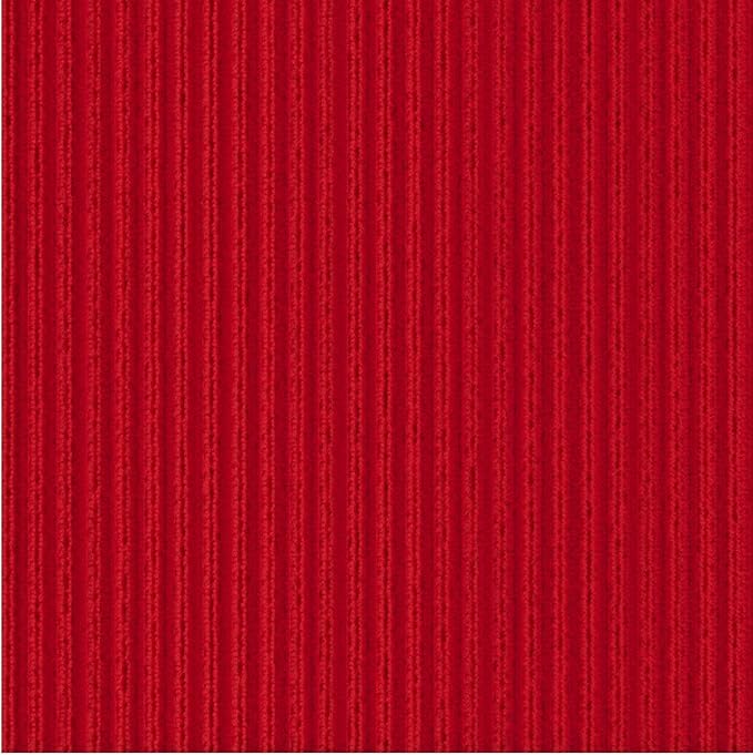 Ottomanson 3'11" x 54' Hallway Runner with Scraper Pile - Extra Durable Non-Slip Rug Mat for Indoor & Outdoor Use - Ideal for Kitchen, Entryway & Garage - High-Traffic Carpet, Red