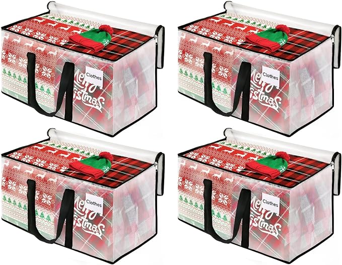BlissTotes Moving Bags, 93L 4-Pack Storage Bags, Moving Boxes | Moving Box by BlissTotes