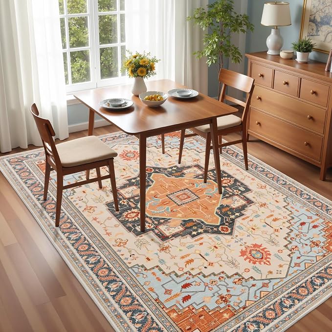 Macgace Washable Vintage Area Rug - Image 2
