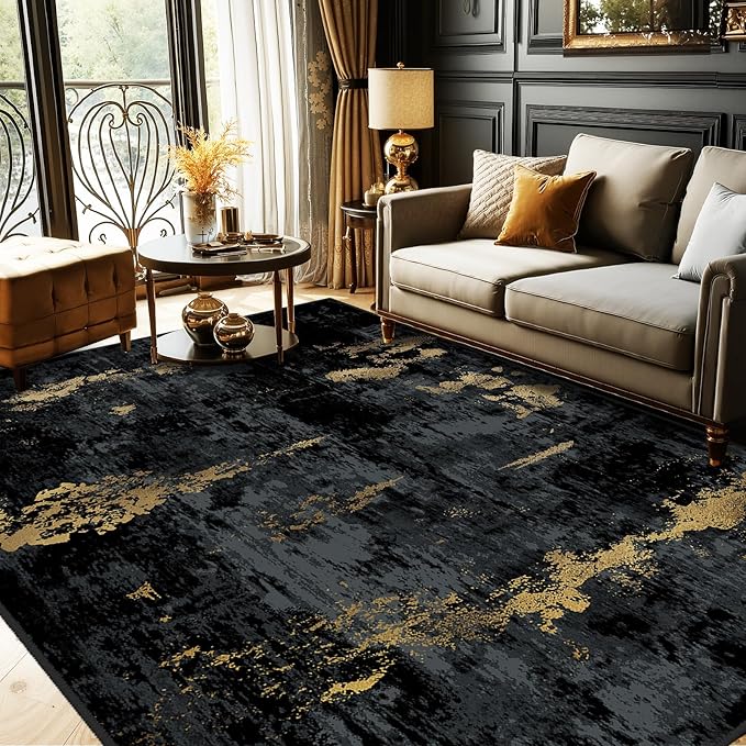 RELEANY Washable 10'x12' Abstract Area Rug by RELEANY