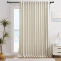 Timeper Cream Beige Velvet Curtain W104 x L84 inches 1 Panel, Thermal Insulated by Timeper