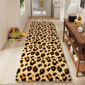 Soft Leopard Runner Rugs, 2x6 Cheetah Print Bedroom Bedside Rugs | Washable by AmeareaDirect
