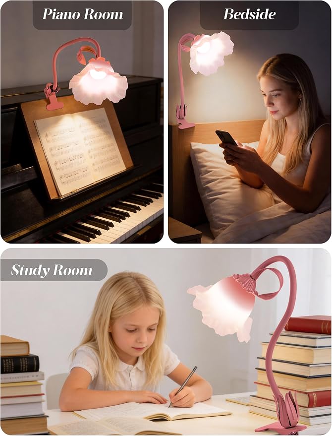 Flower Clip On Desk Lamp for Home and Dorm - Image 6