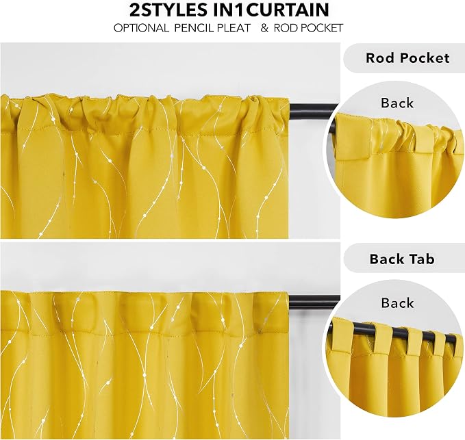 Deconovo Blackout Back Tab Curtains - Image 5