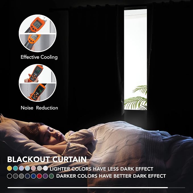 Deconovo Light Blocking White Curtains - Image 4