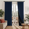 RYB HOME 100% Blackout Navy Blue Curtains by RYBHOME