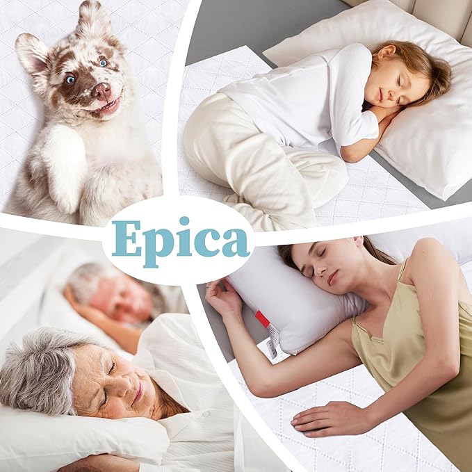 Premium Quality Bed Pad, Quilted, Waterproof, and Washable, 34" x 52" The Best Underpad Sheet Protector for Children or Adults with Incontinence (34”x 52” (300 Washes ) Pack of 1