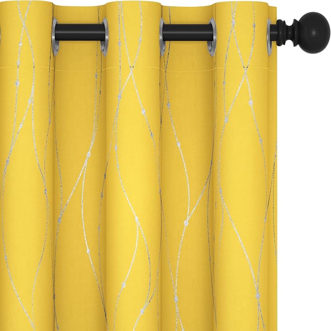 Deconovo Living Room Curtains 84 Inches Long, Thermal Insulated, Room Darkening by Unknown