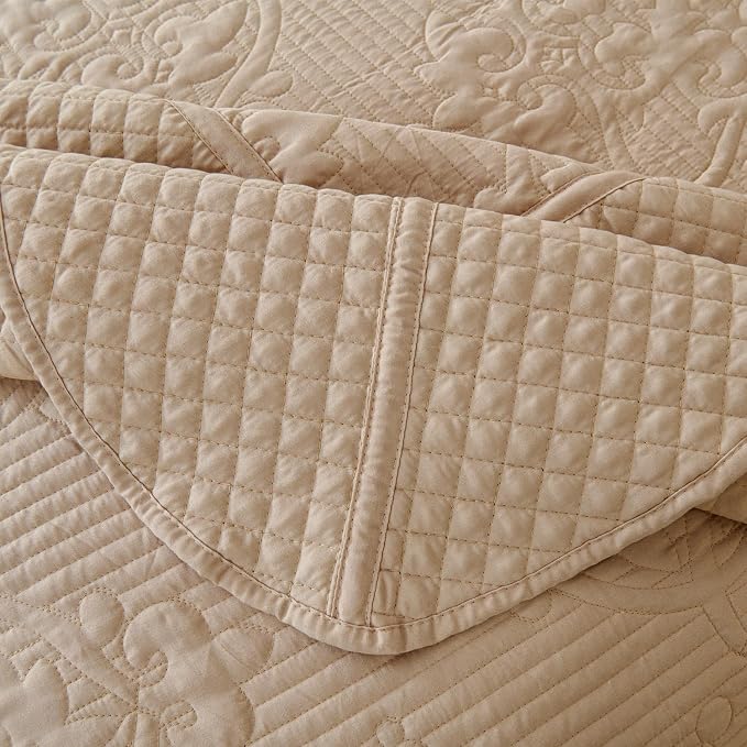 EVENHUG Oversized King Bedspreads California King Quilt Set - Image 6