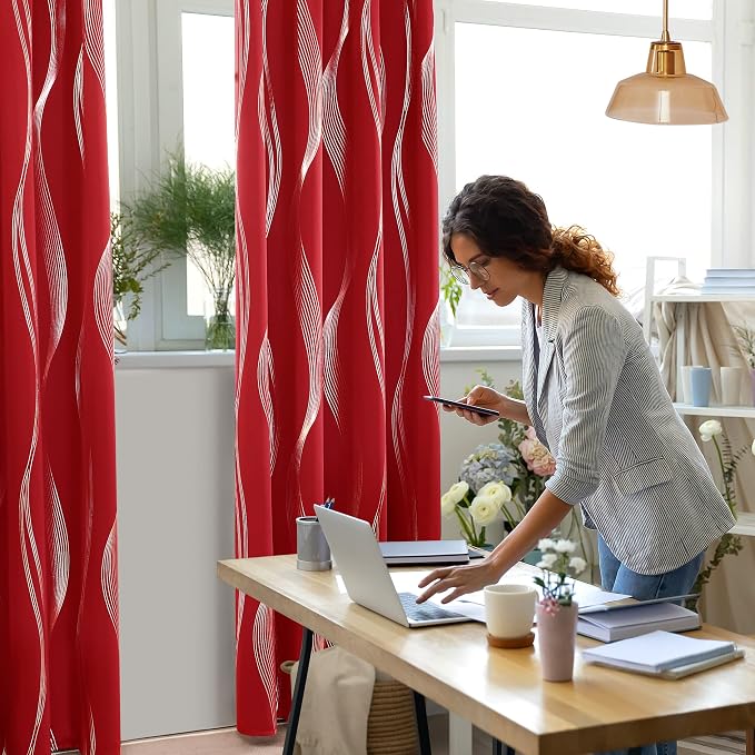 Deconovo Blackout Back Tab Curtains - Image 6