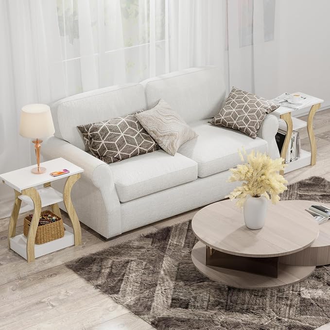 FROMJBEST End Tables Living Room Set of 2 - Image 9