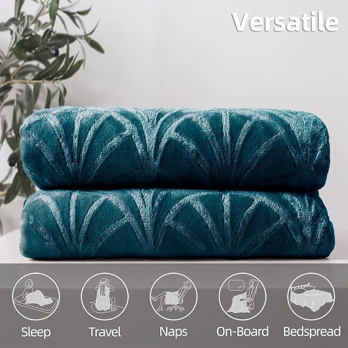 Whale Flotilla Soft Flannel Fleece Twin XL Size Blanket - Image 7