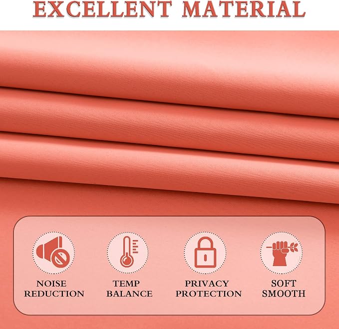 Room Darkening Rod Pocket Curtain Panels - Image 5