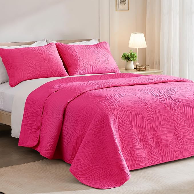 Exclusivo Mezcla 3-Piece King Quilt Bedding Set, Soft Microfiber Bedspreads | - Image 2