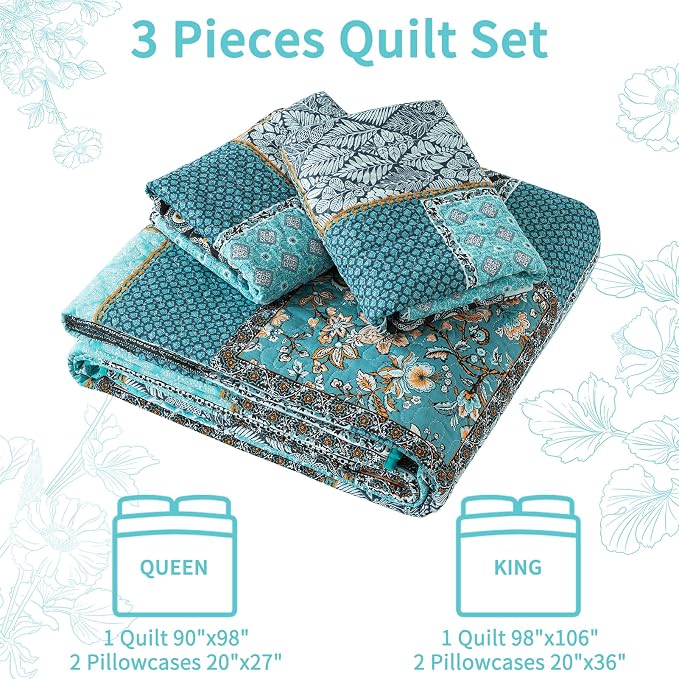 VAPUTAR King Size Quilt Bedding Set - Image 6