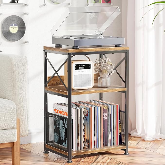 Simple Trending Record Player Stand, Turntable Stand - Image 3