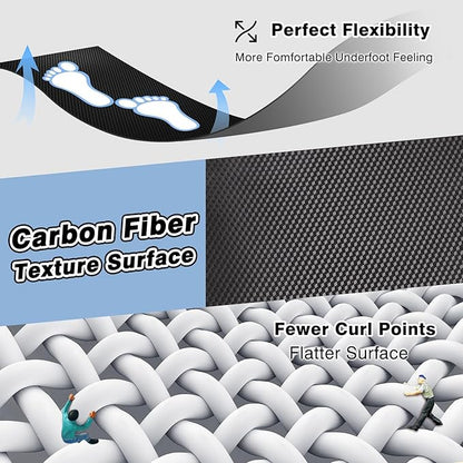 35"x 48" Chair Mat for Hard Floors, Durable Office Chair Mat for Tile &Laminate Floor, Easy to Clean Desk Floor Mats for Hard Floors, 3D Carbon Fiber Pattern Floor Protector,Waterproof Office Mat