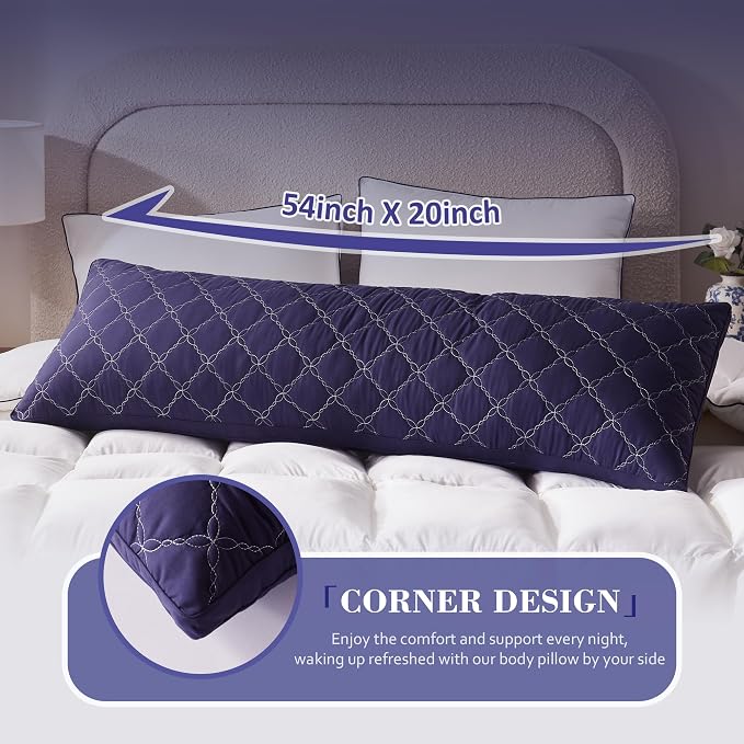 Decroom Memory Foam Body Pillow 20x54 Inch, - Image 6