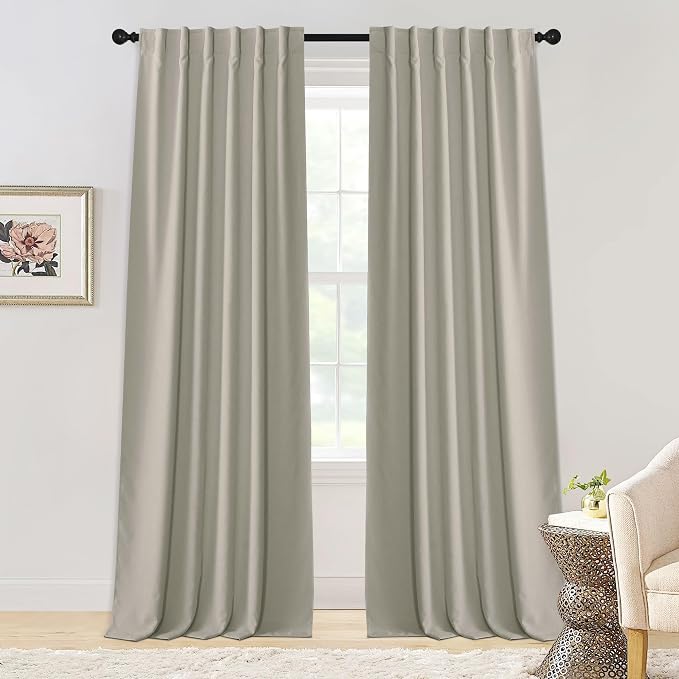 NICETOWN Chenille Velvet Curtains 96 inches Length 2 Panels - Image 7