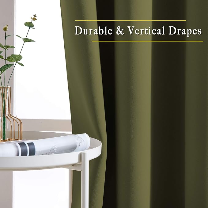 NICETOWN 45 inches Bedroom Curtains Panels - Image 3